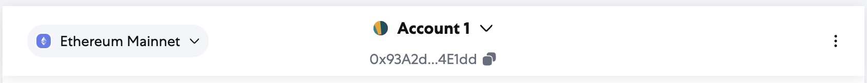 Click Ethereum Mainnet to display the list of networks