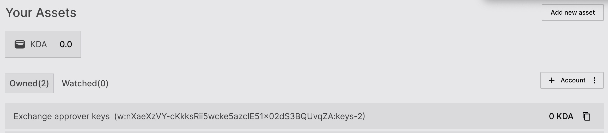 Multi-signature account